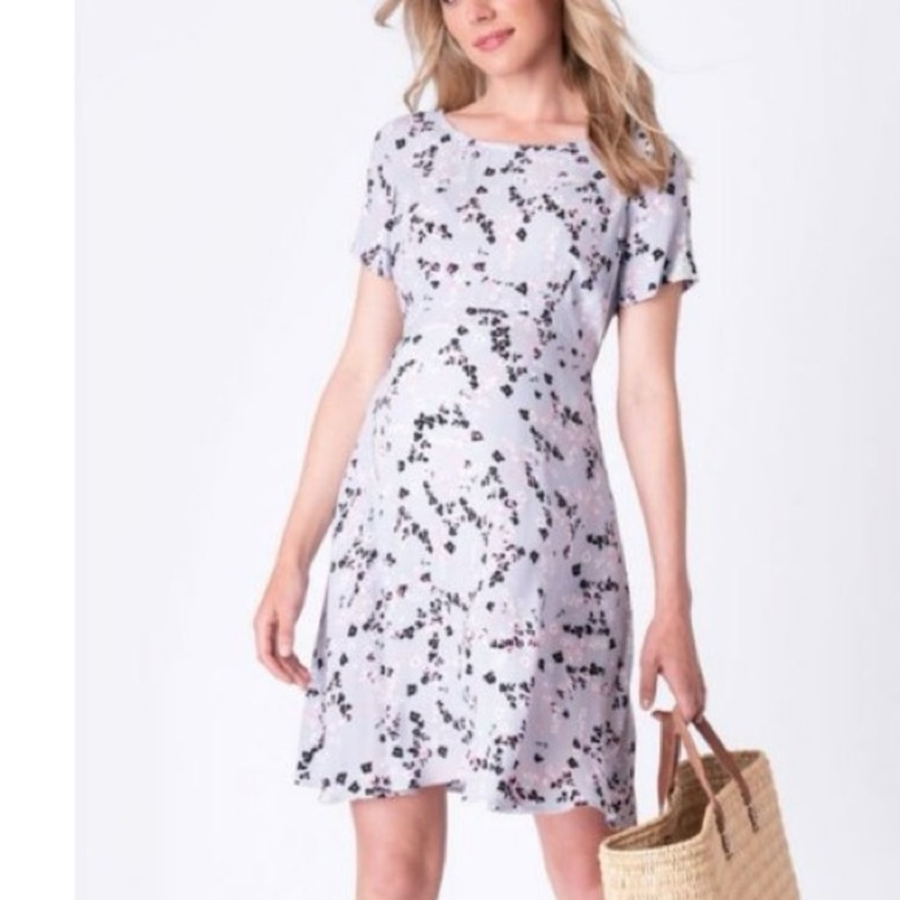 Seraphine Maternity lilac floral dress - Size 12